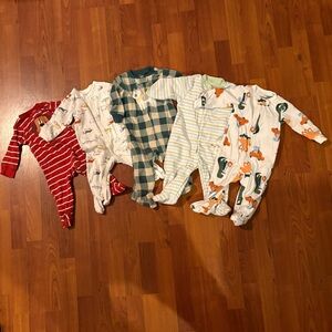 6 Month Carter's Colorful Kids Footies Set